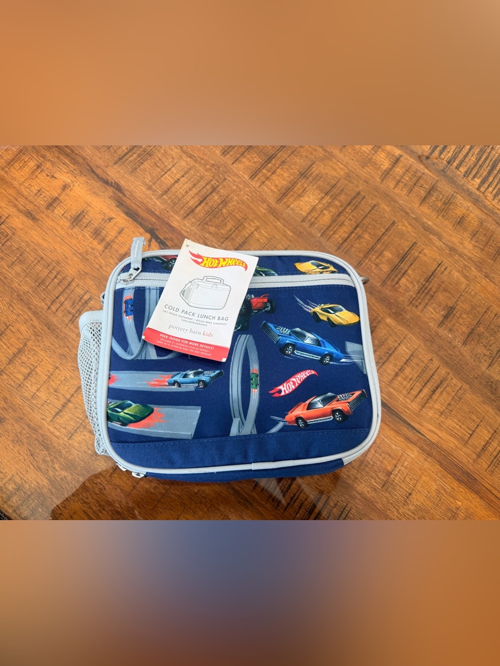NWT Pottery Barn Kids Hot Wheels Lunch Box